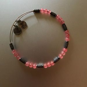 Alex and Ani pink beaded bracelet